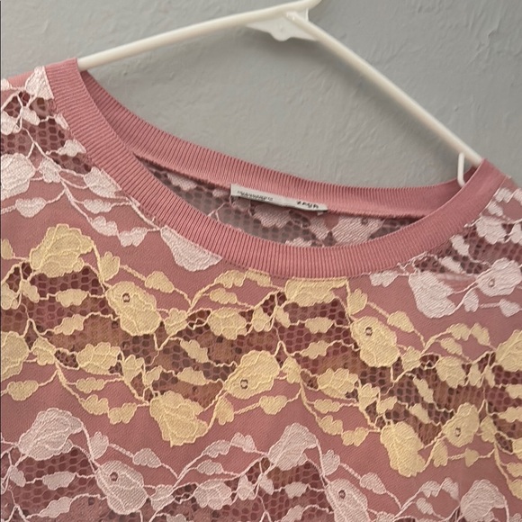 Zara Pink Boxy Blouse with Relaxed Fit 29 - Picture 4 of 9